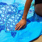 Elite Trend Microfiber Beach Towel for Adults with Bag - Extra Large 78x35 inch Lightweight Sand Free Quick Dry Towel for Travel, Swimming, Yoga, Camping (Sea Turtle)