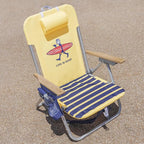 Life is Good 2-Pack 4-Position Aluminum Backpack Beach Chairs, Portable Folding Camp Chairs with Carrying Straps for Camping, Beach, Tailgating, Multi Color