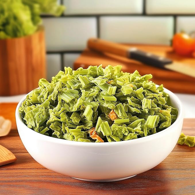 SavorSatch Dehydrated Dried Celery Flakes, Crosscut – 8oz Resealable Pouch | Dried Vegetables for Cooking, Soups, Stews, Camping, Emergency Supply | Certified Kosher