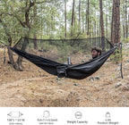Sunyear Hammock Camping with Rain Fly Tarp and Net, Portable Camping Hammock Double Tree Hammock Outdoor Indoor Backpacking Travel & Survival, 2 Tree Straps,100% Waterproof