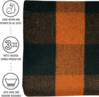 Arcturus Plaid Wool Blankets - 4.5lbs Warm, Heavy, Washable, Large | Great for Camping, Outdoors, Sporting Events, or Home