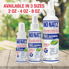 No Natz Botanical Bug Repellant, Effective for Gnat, Mosquito, and Biting Flies, Hand-Crafted and DEET-Free, Non-Greasy Formula, Made in The USA, 4 Ounce Spray Bottle, 2-Pack