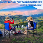 Huwena 10 Pack Folding Camping Chairs Bulk with Cupholder Carry Bags Lightweight Camp Chairs Collapsible Portable Outdoor Lawn Chair for Picnic, Beach, Outside