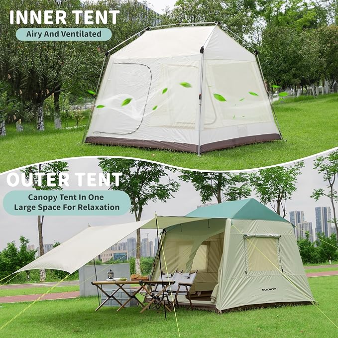 3-5 Person Waterproof Camping Tent,Large Family Cabin Tents for Outdoor Camping Hiking Backpacking Picnic