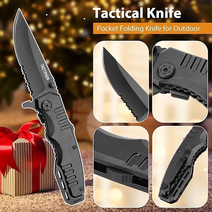 12-in-1 Multitool Hammer with Tactical Knife – Unique Gifts for Men, Dad, Husband – Cool Gadgets for Camping, Hiking, DIY, and Outdoors – Perfect Christmas, Birthday, or Father’s Day Gift