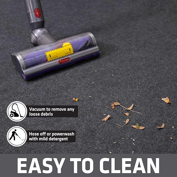 Drymate Tent Carpet Mat, Protective Waterproof Liner Keeps You Warm & Dry, Camping Floor Rug Accessory (60" x 74"), Durable, Lightweight, Soft & Comfortable, Trimmable Material (USA Made) (Charcoal)