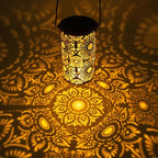 Solar Lanterns Outdoor Hanging Lantern Lights,Sunflower Metal Decor Lanterns-Waterproof LED Decorative Light for Garden Patio Yard Lawn Backyard Front Porch as Gifts for Mom Grandma Women