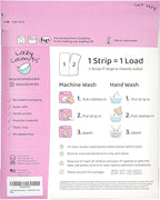 LAZY COCONUTS Eco Friendly, Plant Powered Laundry Detergent Strips - Fragrance Free, Unscented, Ultra Concentrated, Earth Friendly No Plastic - Lightweight and Perfect For Home, Dorms, Travel, Camping