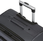 SwissGear Sion Softside Expandable Luggage, Dark Grey, Checked-Medium 25-Inch