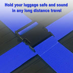 Luggage Straps for Suitcases TSA Approved Travel Belt 8 Pack by Chelmon (Blue)