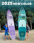 11’×34"×6" Extra Wide Inflatable Stand Up Paddle Board, Sup Board with Removable Fins, Backpack, Floating Paddle, Safety Leash, Floating Phone Case for Adults & Youth of All Skill Levels
