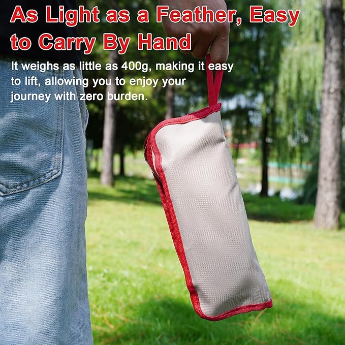 Portable Stool - Small Folding Stool Hold Up to 300 LBS, Fit for Camping, Fishing, Hiking, Gardening and Beach, Camping Seat with Carry Bag