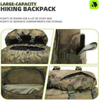 King'sGuard 100L Camping Hiking Backpack Molle Rucksack Military Camping Backpacking Daypack