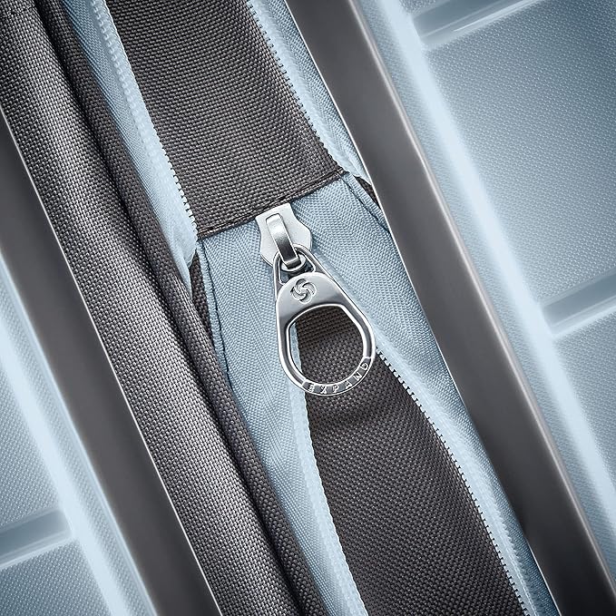 Samsonite Freeform 2-Piece Luggage Set - Carry-On & Large Checked Luggage with Dual Spinner Wheels - Durable Polypropylene Hardshell - TSA Lock, Airline-Approved - Expandable Hard Shell Powder Blue