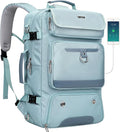PIJUSHI Carry on Travel Backpack for Women Convertible Duffel Bag Backpack Large Luggage Rucksack Fit 16 Inch Laptop(PE039 Blue)