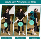 ALEVMOOM Upgraded XXL 50 Portable Collapsible Stool with Cushion,Telescoping Folding Stool for Adults,Yet More Sturdy Camping Stool with Load Capacity 1000lbs,for Outdoor Garden Hiking BBQ