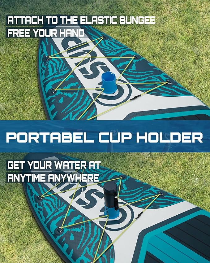 ESUP Inflatable Stand Up Paddle Board with Cup seat 33"/35" Wide Durable SUP, 11'/11'6" Stable Inflatable Paddle Boards for Adults & Youth of All Skill Levels