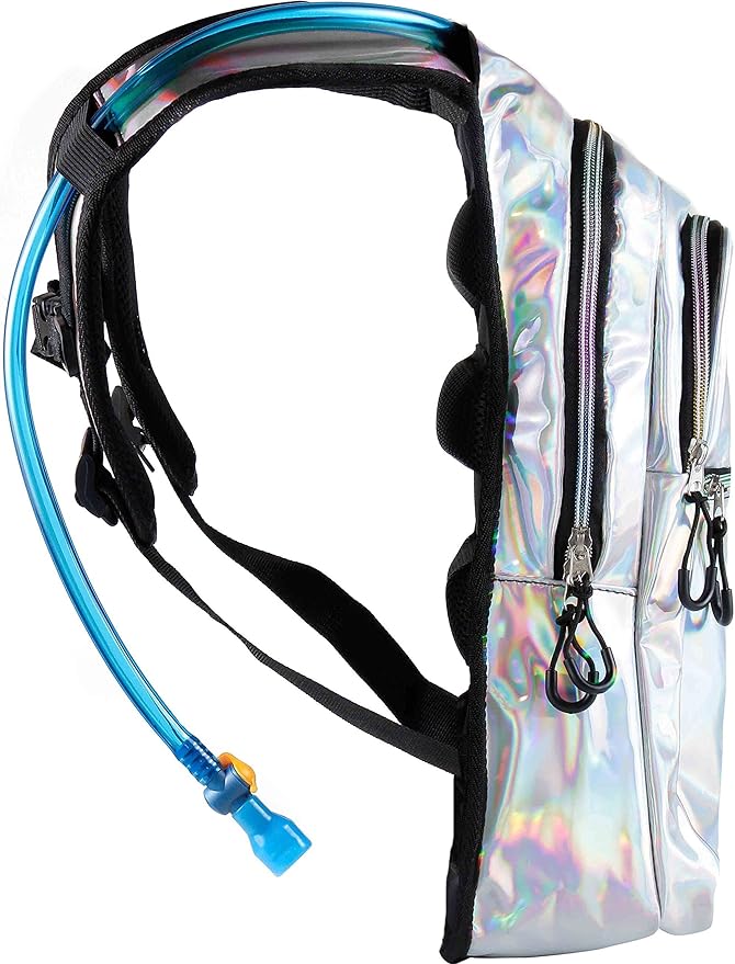 Sojourner Hydration Pack, Hydration Backpack - Water Backpack with 2l Hydration Bladder, Festival Essential - Rave Hydration Pack Hydropack Hydro for Hiking, Running, Biking, Festival Gear
