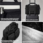 RAINS Texel Tech Bag - Green Waterproof Water Resistant Water Repellent Laptop Bag Unisex Commuter Travel Case 15" Computer Sleeve Tech Organizer - 2 Year Warranty