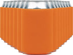 Blank Beer Can Cooler Sleeves (60-Pack) Soft Insulated Beer Can Coolies - HTV Friendly Blank Koolies in Bulk for Beer Cans & Bottles - Coolie Blanks for Vinyl Projects & Wedding Favors (Bright Orange)