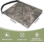 URMONA 1PCS Portable Hunting Seat Cushion, 16.5 x 14.1 x2.3in Thickening Lightweight Outdoor Cushion, Waterproof Sponge Dirty Proof Pad for Hunting, Camping, Stadium, Outdoor Sports(Water Plants)