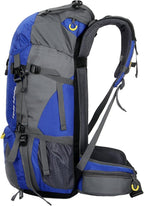 WoneNice 50L(45+5) Waterproof Hiking Backpack - Outdoor Sport Daypack with Rain Cover