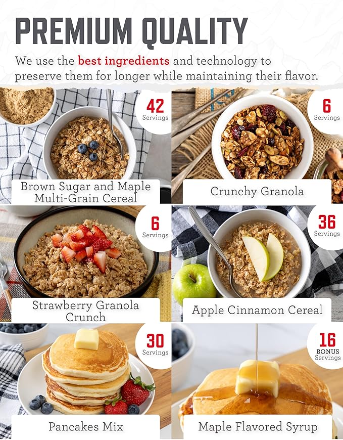 ReadyWise Emergency Food Supply - 240 Servings, 2 Buckets, Freeze Dried & Dehydrated Bulk Meals, Survival & Emergency Kit for Camping, Prepper Food Storage Supplies, up to 25 Year Shelf Life