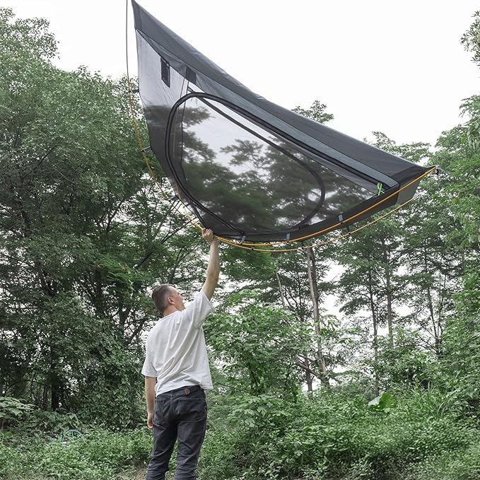 Night Cat 2-Persons Backpacking Tent: Waterproof Lightweight Camping Tent for Two People Hiking Outdoor Mountain with Aluminum Poles and Rainfly Green