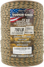 TOUGH-GRID Paracord Rope 750 lbs Nylon Parachute Cord, Made in USA Survival Kit, Outdoor Adventures, Camping, Tactical Gear & Emergency Supplies, Military Type IV Mil-Spec