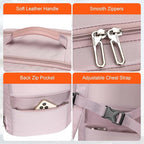 PIJUSHI Travel Backpack for Women Carry on Suitcase Backpack Flight Approved Personal Item Bag Fits 16 Inch Laptop(PE035 Light Purple)