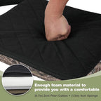 URMONA 1PCS Portable Hunting Seat Cushion, 16.5 x 14.1 x2.3in Thickening Lightweight Outdoor Cushion, Waterproof Sponge Dirty Proof Pad for Hunting, Camping, Stadium, Outdoor Sports(Reed Camouflage)