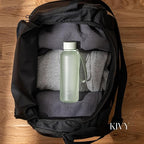 KIVY Slim Water Bottle 22oz [Lightweight & Shatterproof] - Small Drinking Waterbottle - Tritan Bottle Without Straw for School, Sport & Travel - Drinking Bottle Dishwasher Safe, BPA Free - Sage Green