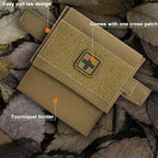 2-in-1 Micro Med Kit Med Pouch Tactical Mini First Aid Pouch Empty Small IFAK Pouch Compact Med Pouch EDC Bag with Tourniquet Holder |MOLLE Belt IFAK Micro Trauma Kit Pouch