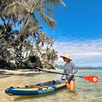 SUP Paddle Board Paddle - Adjustable Paddleboard Paddle Oar 4-Piece Floating Aluminum SUP Kayak Paddle