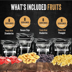 Ready Hour, Fruit & Veggie Mix, Non-Perishable Freeze-Dried Food, 30-Year Shelf Life, Portable Emergency and Adventure Food Supply, Durable Flood Safe Container, 56 Servings