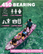 11'6×35" Super Wide Inflatable Paddle Board, Ultra Stable Stand Up Paddleboards for 450lb/3 People/Family/Big Size, Shoulder Strap, 5 Handles, 100L Backpack, All-Round Sup Board, US Fin