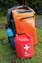 Aquapac Waterproof First Aid Kit Dry Bag for Emergency Use with Secure Buckle - Red