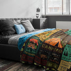 Camping Gifts for Men/Women, Best Gifts for Camping Lovers, Camping Blanket 60"x50"