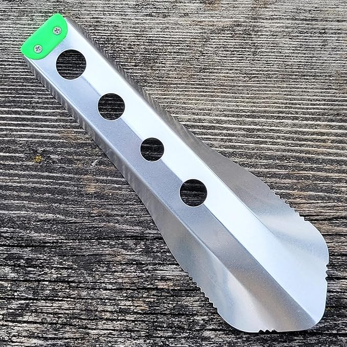 Ultralight Backpacking Trowel, 0.48 oz (13.5g) Neon Green