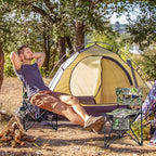 Extra Large Tripod Camping Chair with Backrest Portable Fishing Chair with Cup Holder Lightweight Folding Chair for Hunting, Hiking, Outdoor