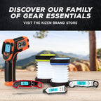 Kizen Solar Camping Lantern Rechargeable - LED Lanterns for Power Outages, & Camping Lights - Collapsible & Rechargeable Lamp with Solar or Plug - Hiking Gear