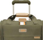 Briggs & Riley Cabin Spinner - Carry On Luggage for Travel, Suitcases with Wheels, Softside Rolling Bag for Men & Women, Fits Under Plane Seat, Interlocking Handle - Baseline Collection, Olive