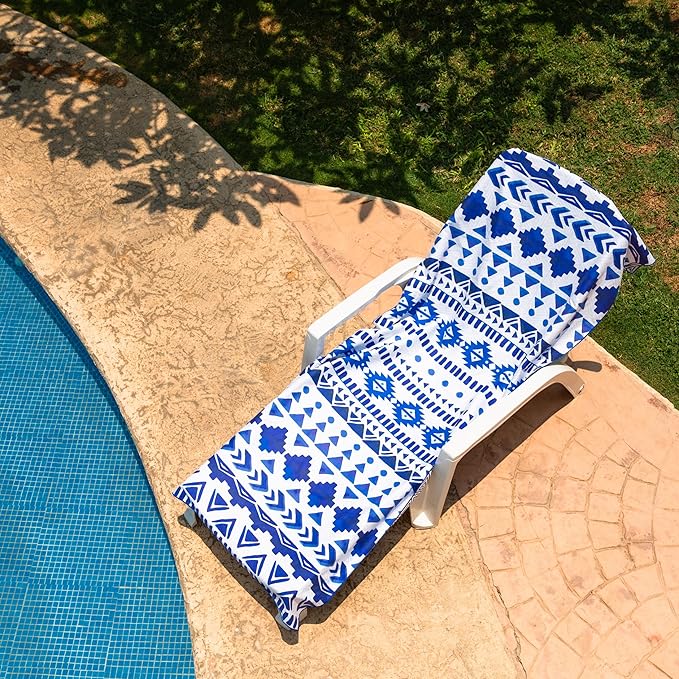 Elite Trend Quick Dry Towel Extra Large 78x35 Inch - Microfiber Beach Towel - Perfect for Beach, Travel, Swimming, Pool, Yoga, Hiking, Camping - Lightweight, Fast Drying, Compact for Adults (Aztech)