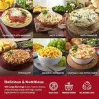 Legacy Food Storage 120 Serving Emergency Food Supply Bucket, 15 Entrees, 45,720 Total Calories, Shelf Stable Lunch & Dinner, Freeze Dried Survival Meals for MRE Camping, Hiking, Prepping