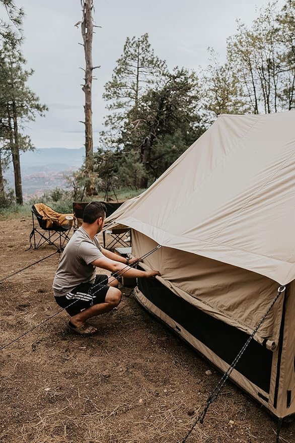 WHITEDUCK Rover Canvas Scout Tent, Waterproof, 4 Season Luxury Outdoor Camping and Glamping Yurt Tent