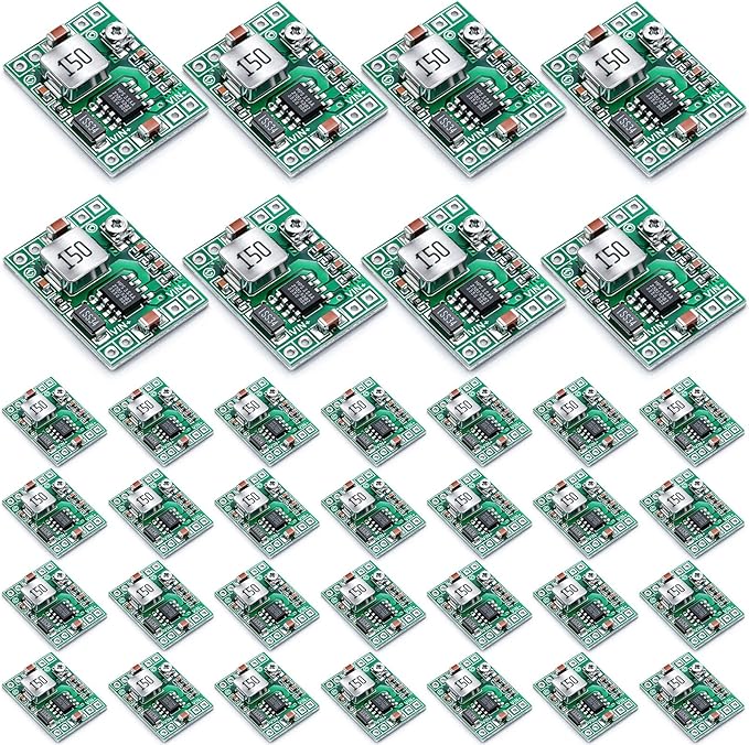 EBOOT Mini MP1584EN DC-DC Buck Converter Adjustable Power Module 24V to 12V 9V 5V 3V(12 Pack)