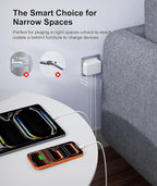 Fast Charger Block, GaN 6 Port USB C Charging Station Hub Cube, 100W Multiport Type C Wall Charger Power Strip Plug with PD 3.0+QC for iPhone13 14 15 16 17 Pro Max XR XS 8 7, Samsung, iPad, Table