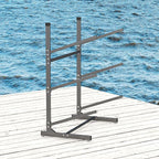 Kayak Storage Rack, Heavy-Duty Metal Kayak Storage Rack Adjustable Freestanding Kayak Stand, Canoe and Paddleboard Kayak Rack for Indoor & Outdoor Use