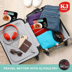 KJ Poultry Kosher Parve Ready Meals - Baked Ziti, MRE Meals Ready to Eat, Halal, (6 Pack) Prepared Entree Fully Cooked, Shelf Stable Microwave Dinner Travel, Military, Camping, Emergency Survival