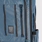 Topo Designs Global Travel Bag 30-40 Liter - Carry-on Compliant Versatile Pack, 3 Carry Options, External Laptop Sleeve (Eco-Friendly, 30L, Apex Pond Blue)